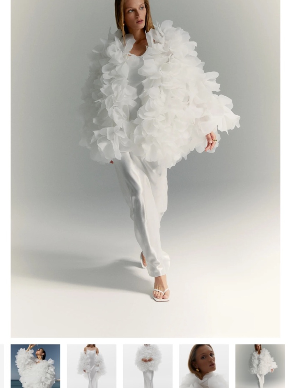 Lucia Flower Bomber in White